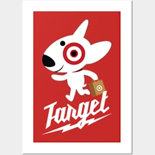 Cute Bullseye Dog Team Member Posters and Art